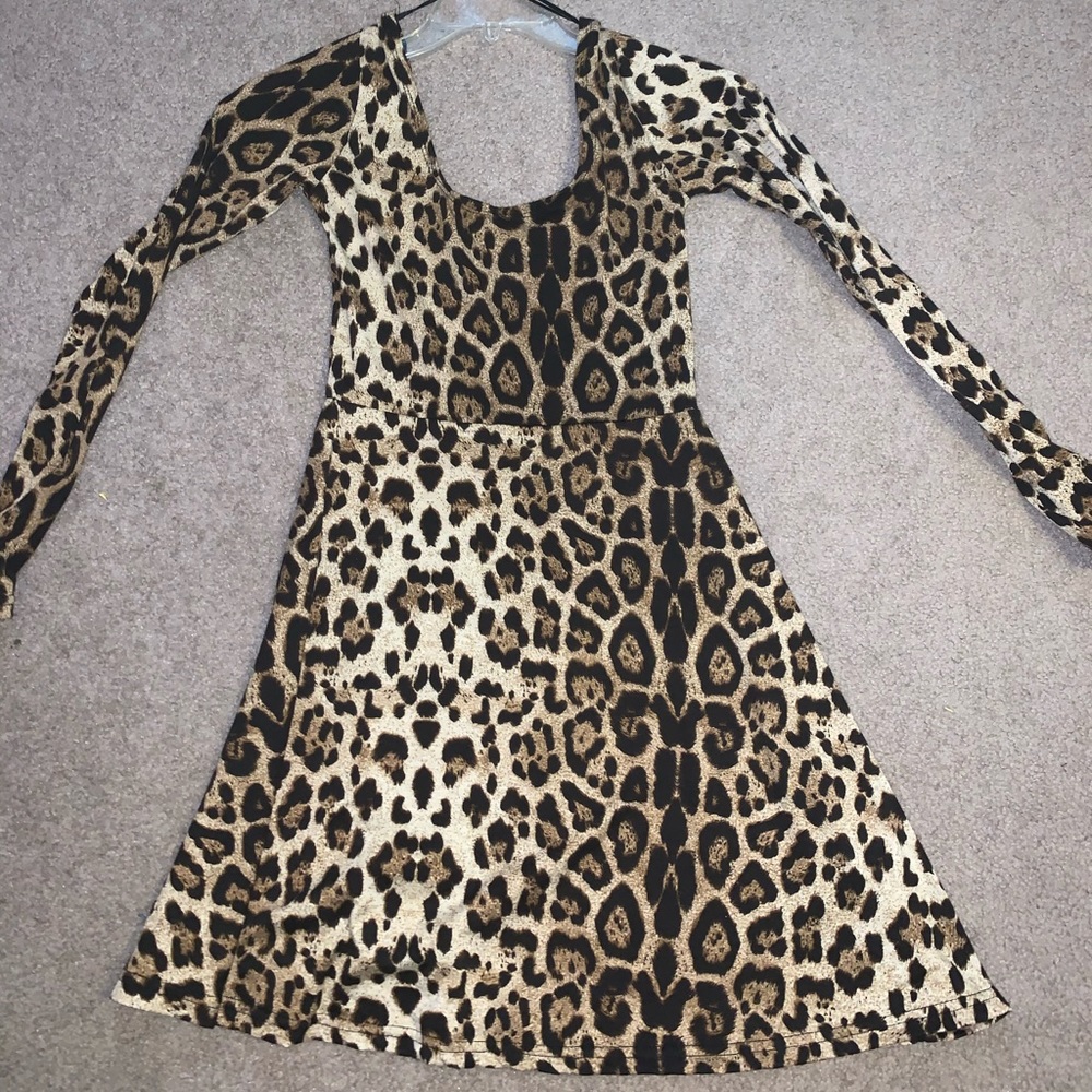 Cheetah print boutique dress
